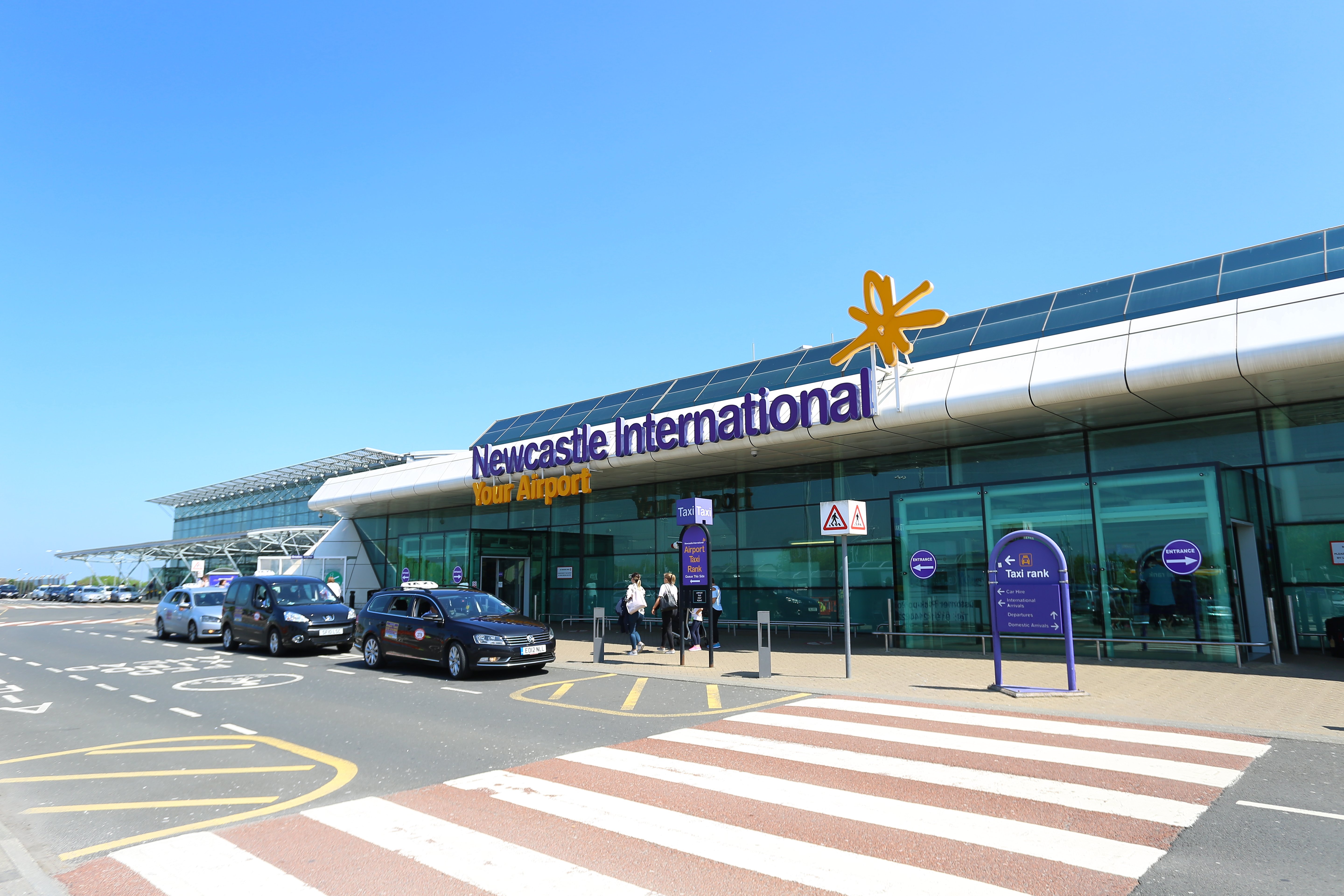 NCL Airport Terminal Front.JPG
